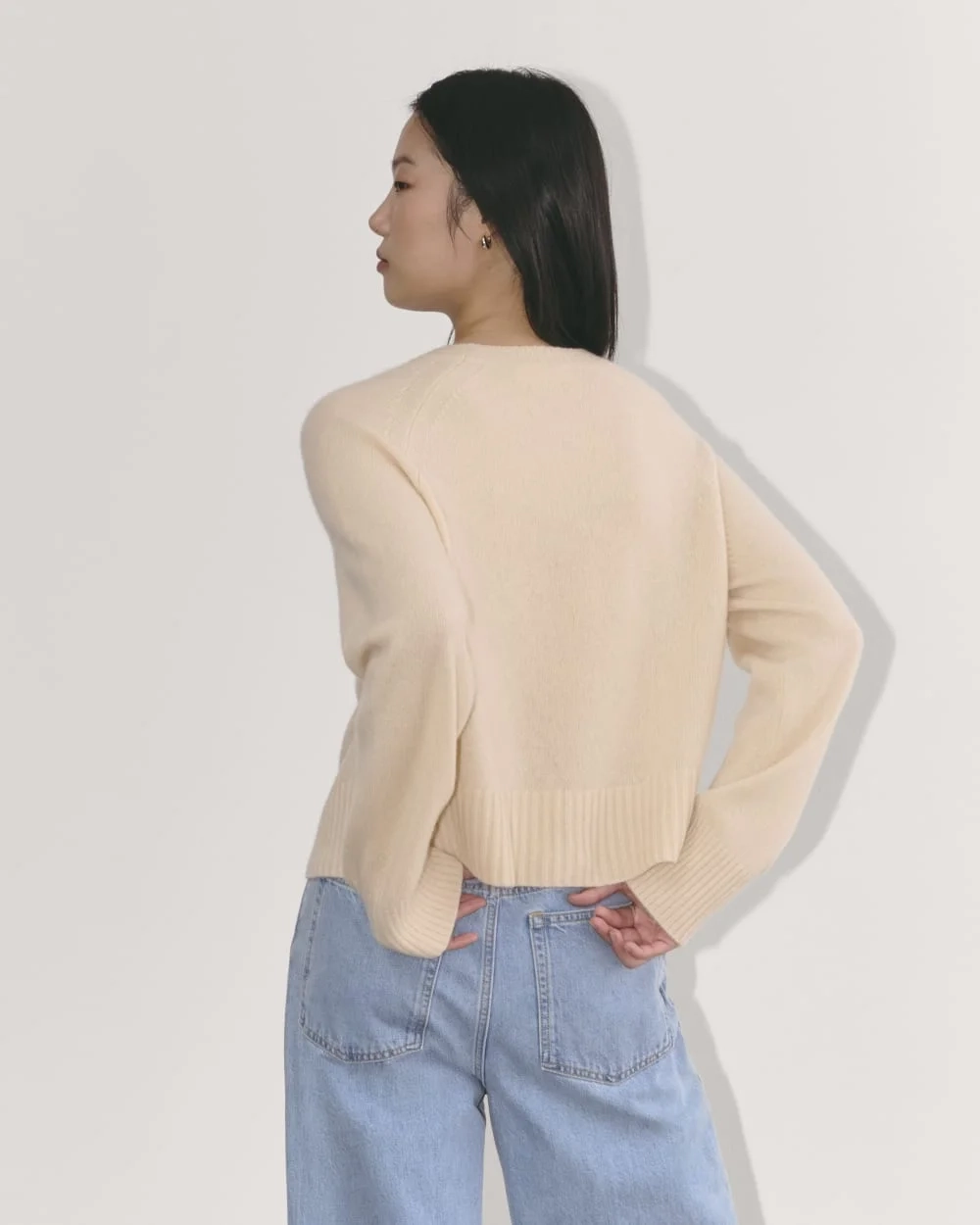 The Boxy Crew in Cashmere | Creme (2)