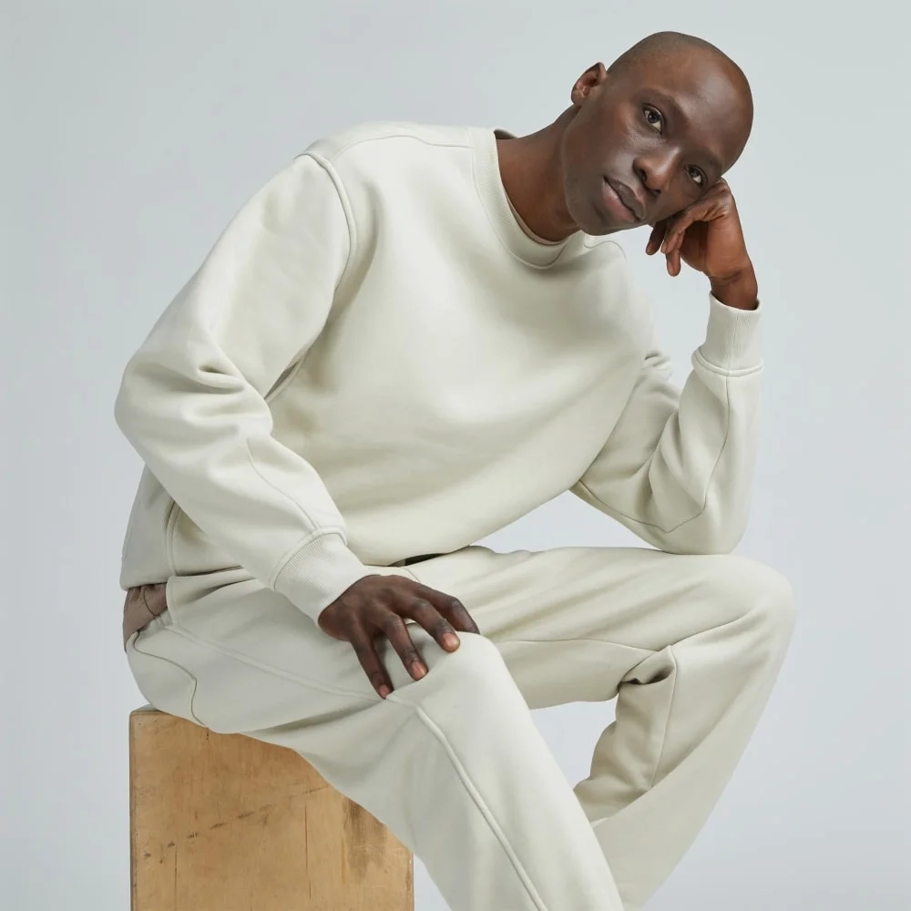 The ReTrack Crewneck Sweatshirt | Pelican (3)