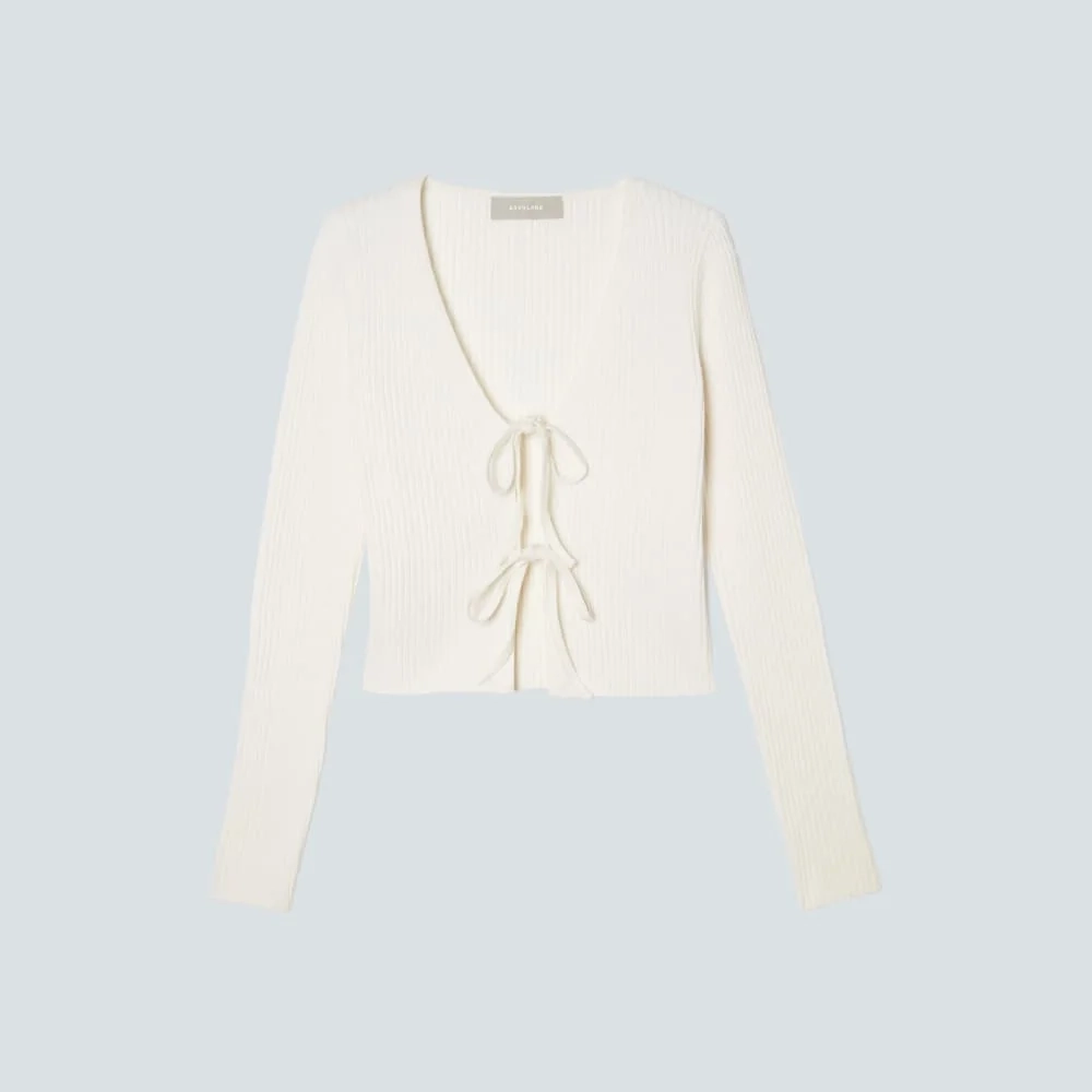 The Cotton-Merino Front-Tie Top | Snowflake (3)