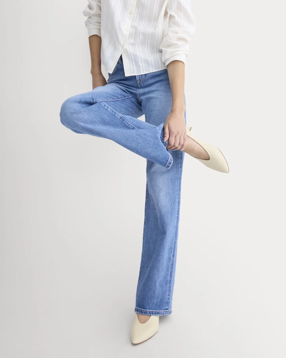 Made in Italy Almond-Toe Pump | Crema (3)