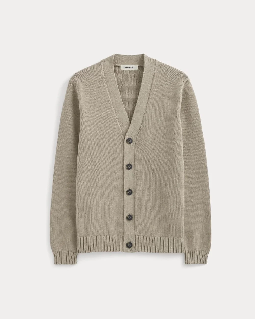 The Classic Cardigan in Everyday Cotton | Heathered Oatmeal (3)