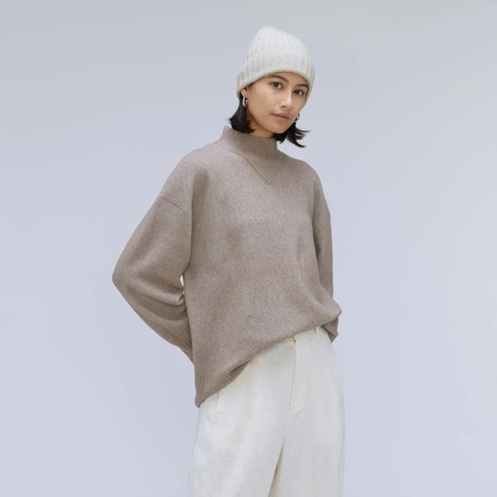 The Cashmere Beanie | Pale Heather Grey (4)