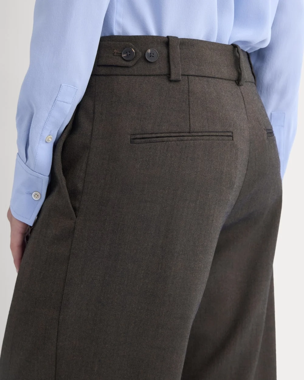 Straight-Leg Trouser in Tailor Twill | Heathered Fudge (4)