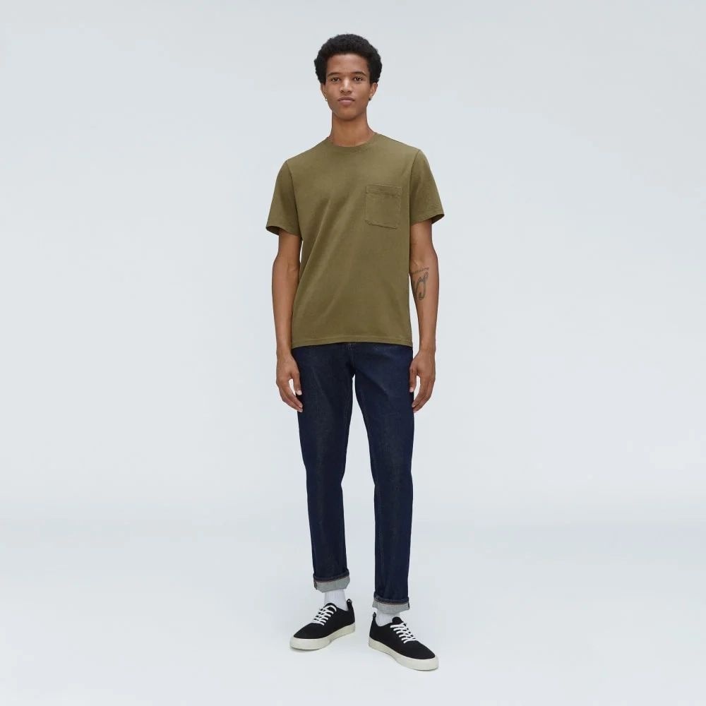 The Premium-Weight Pocket Tee | Uniform | Olive (3)
