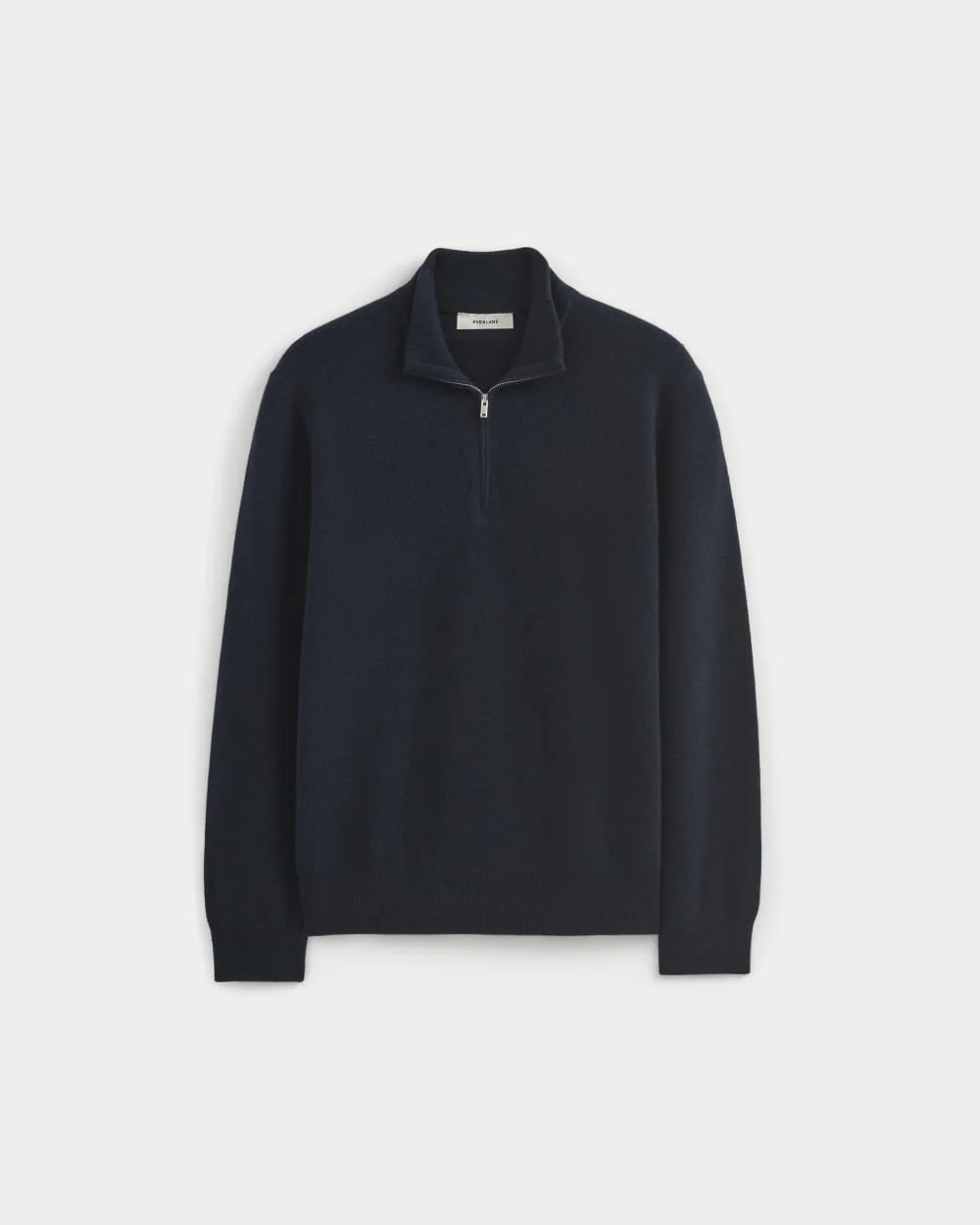 Cashmere Quarter Zip Sweater |  Navy (3)