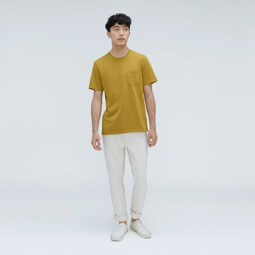 The Organic Cotton Pocket Tee | Golden Palm (3)