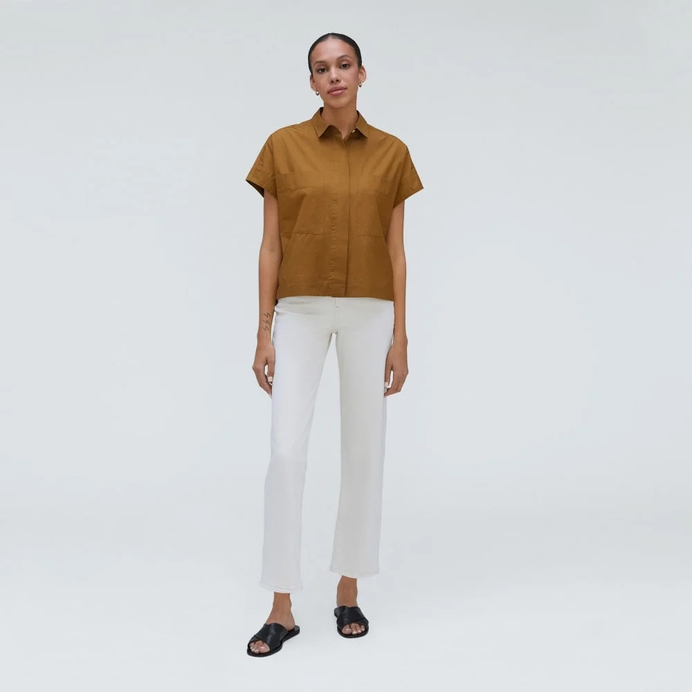 The Short-Sleeve Box Shirt | Tawny Brown (2)