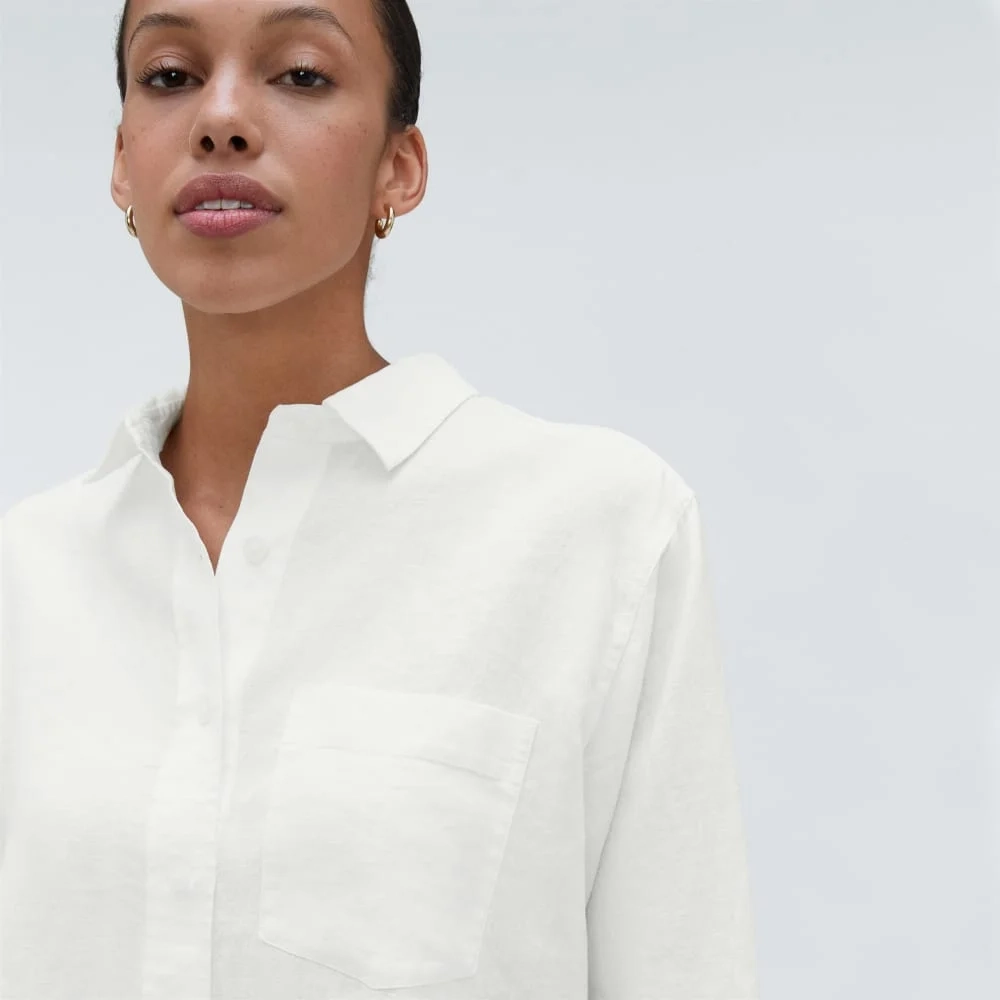 The Linen Way Short Shirt | White (2)