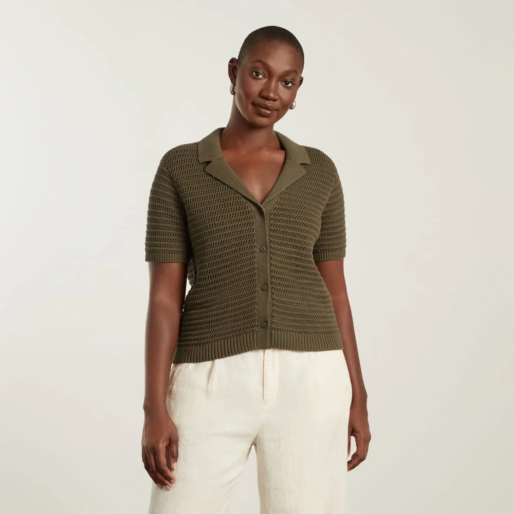The Crochet Knit Polo | Beech (4)