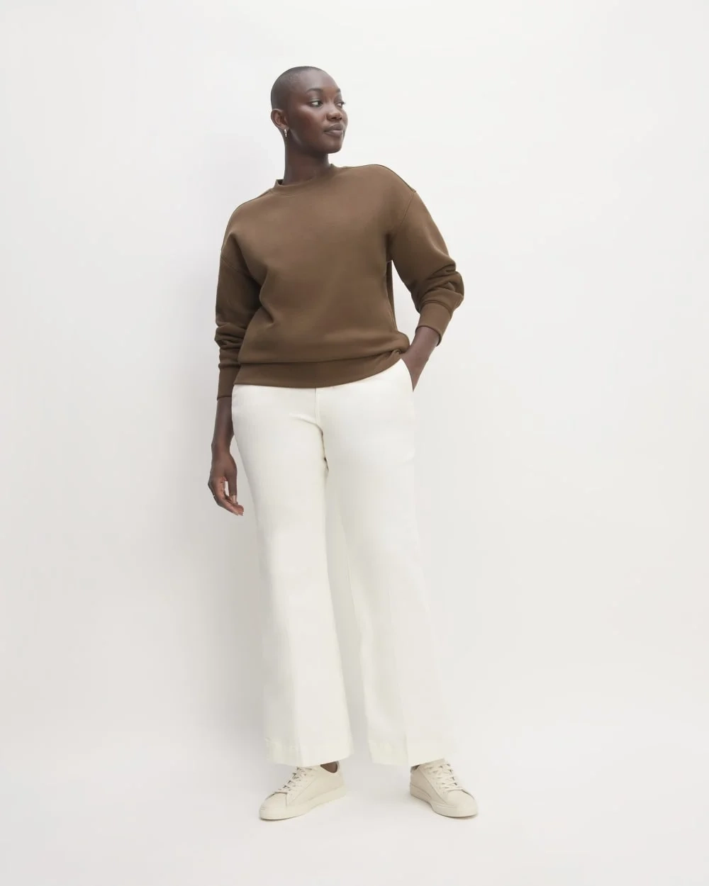 The ReTrack Oversized Crew | Cocoa (2)