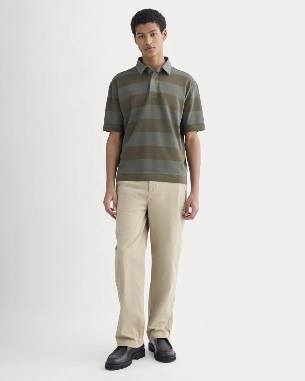 Vintage Rugby Polo | Overdye Olive Night (3)