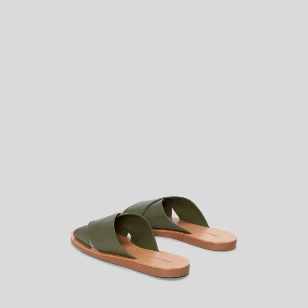 The Day Crossover Sandal |  Olive (2)
