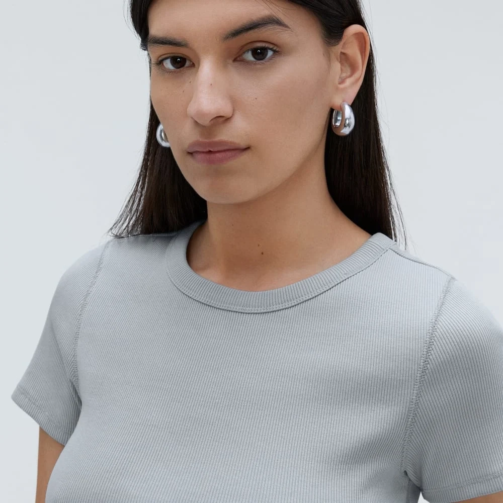 The ’90s Rib Tee | Sky (2)