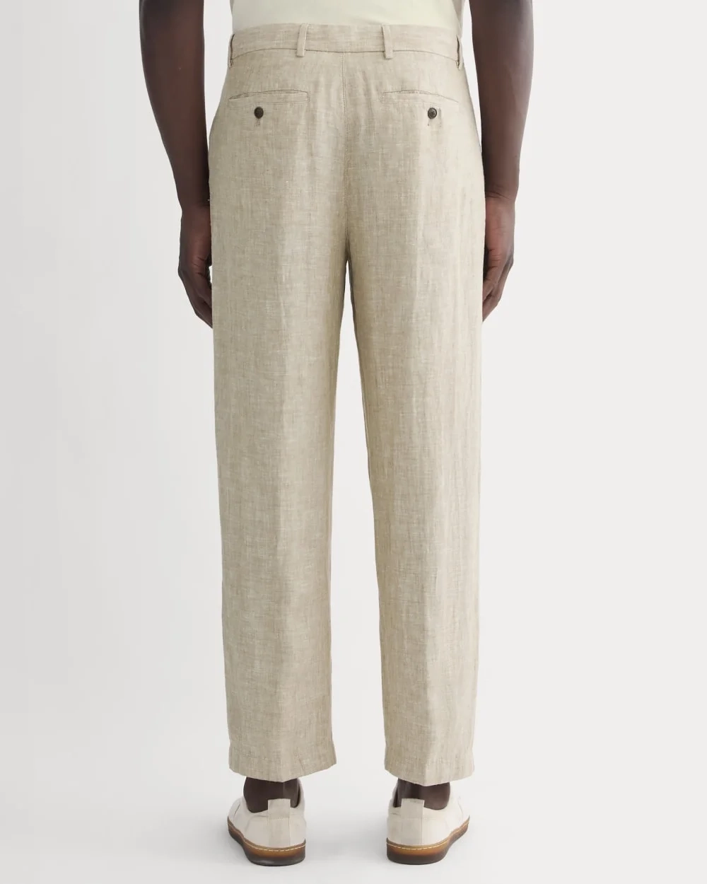 The Linen Pleated Trouser | Cornstalk Chambray (2)
