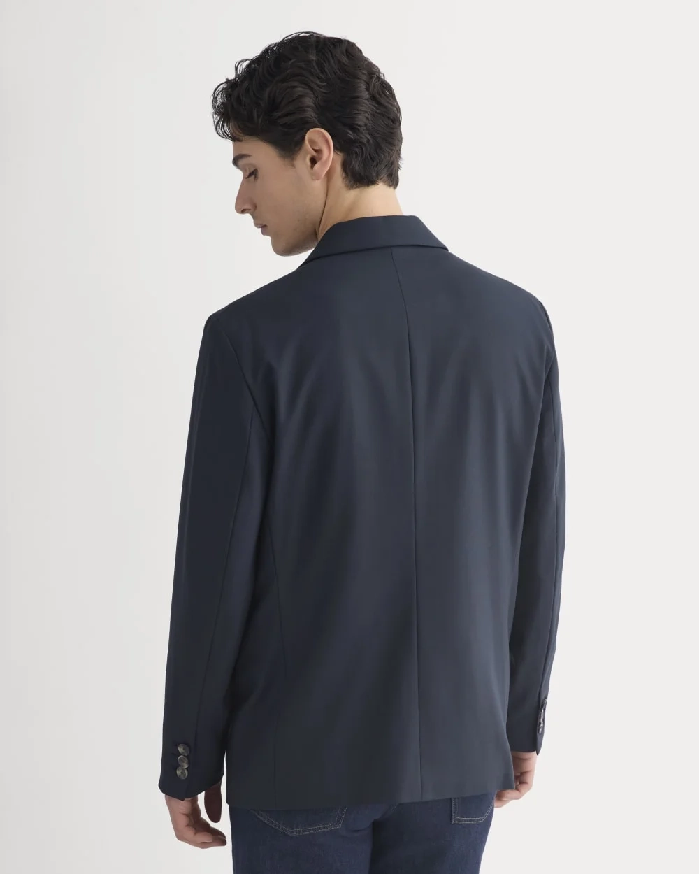 Tropical Wool Blazer | Dark Navy (4)