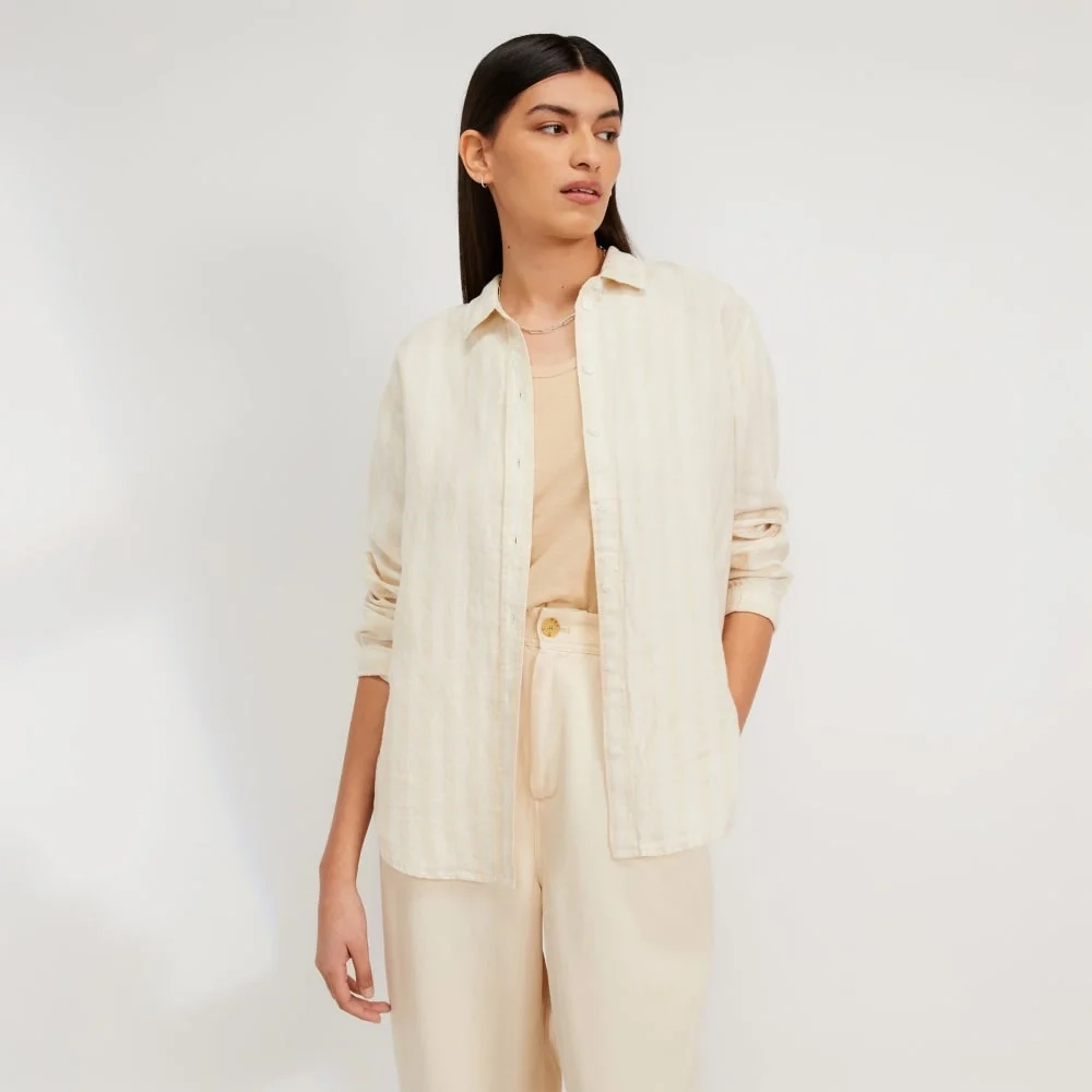 The Must-Have Shirt in Linen | Brazilian Sand / Canvas Tan