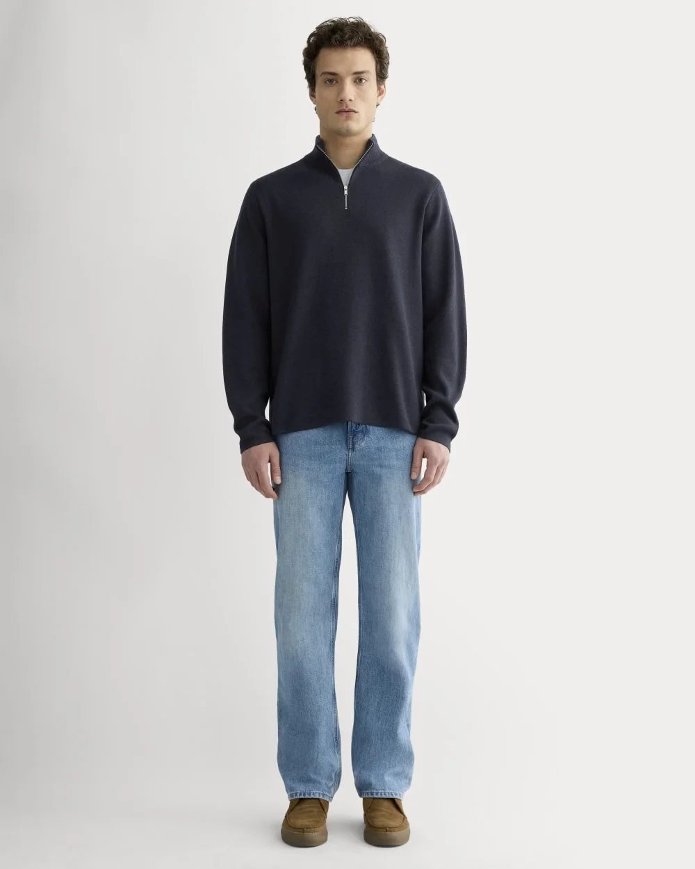 The No-Sweat Quarter-Zip | Heathered Midnight (3)