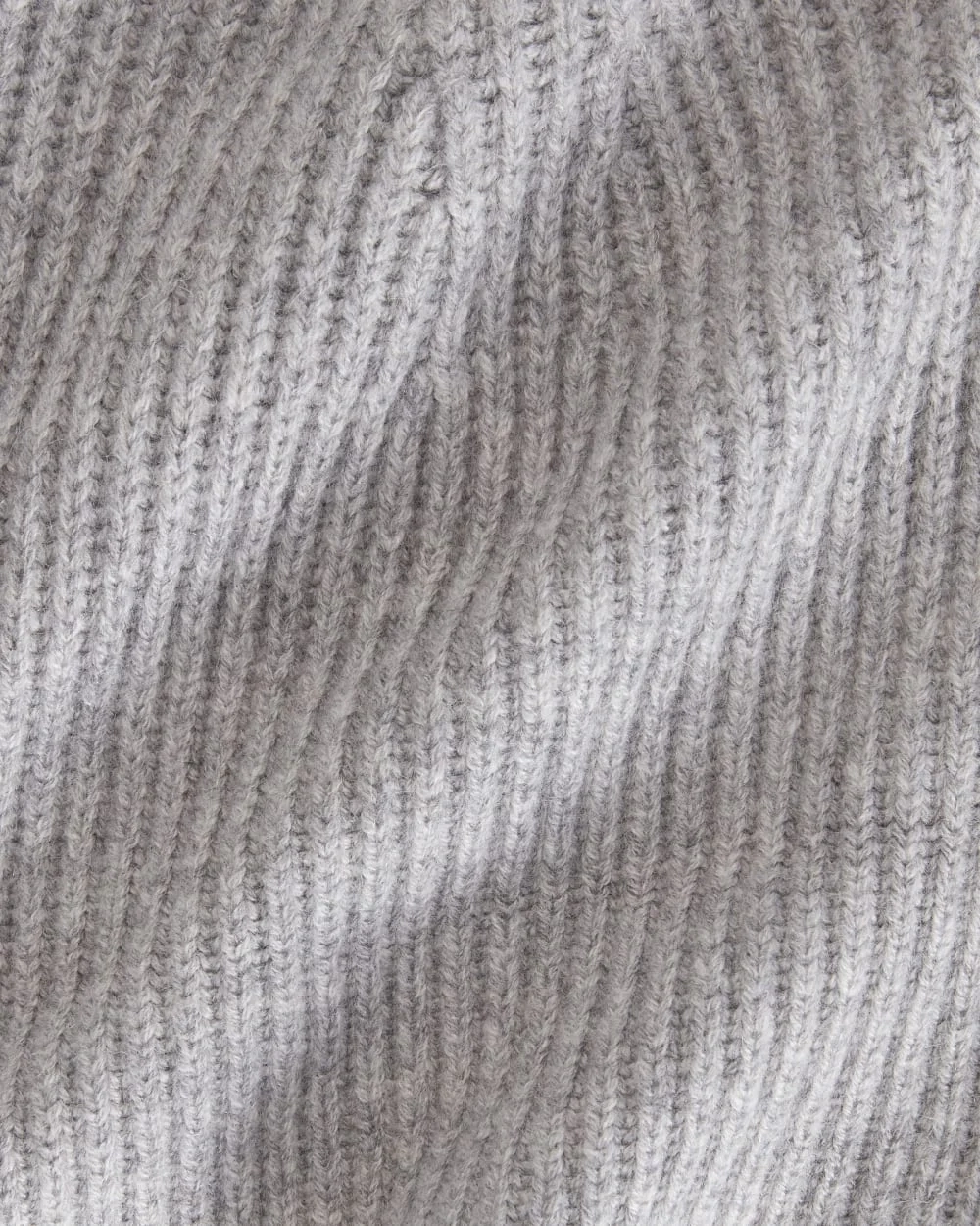 The Cashmere Fine Rib Beanie |  Heathered Grey (2)