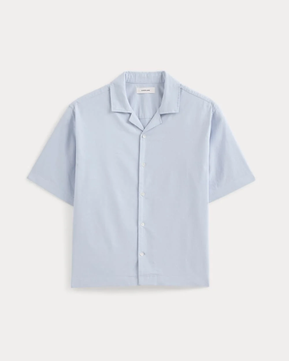 Cropped Resort Shirt | Light Blue (2)