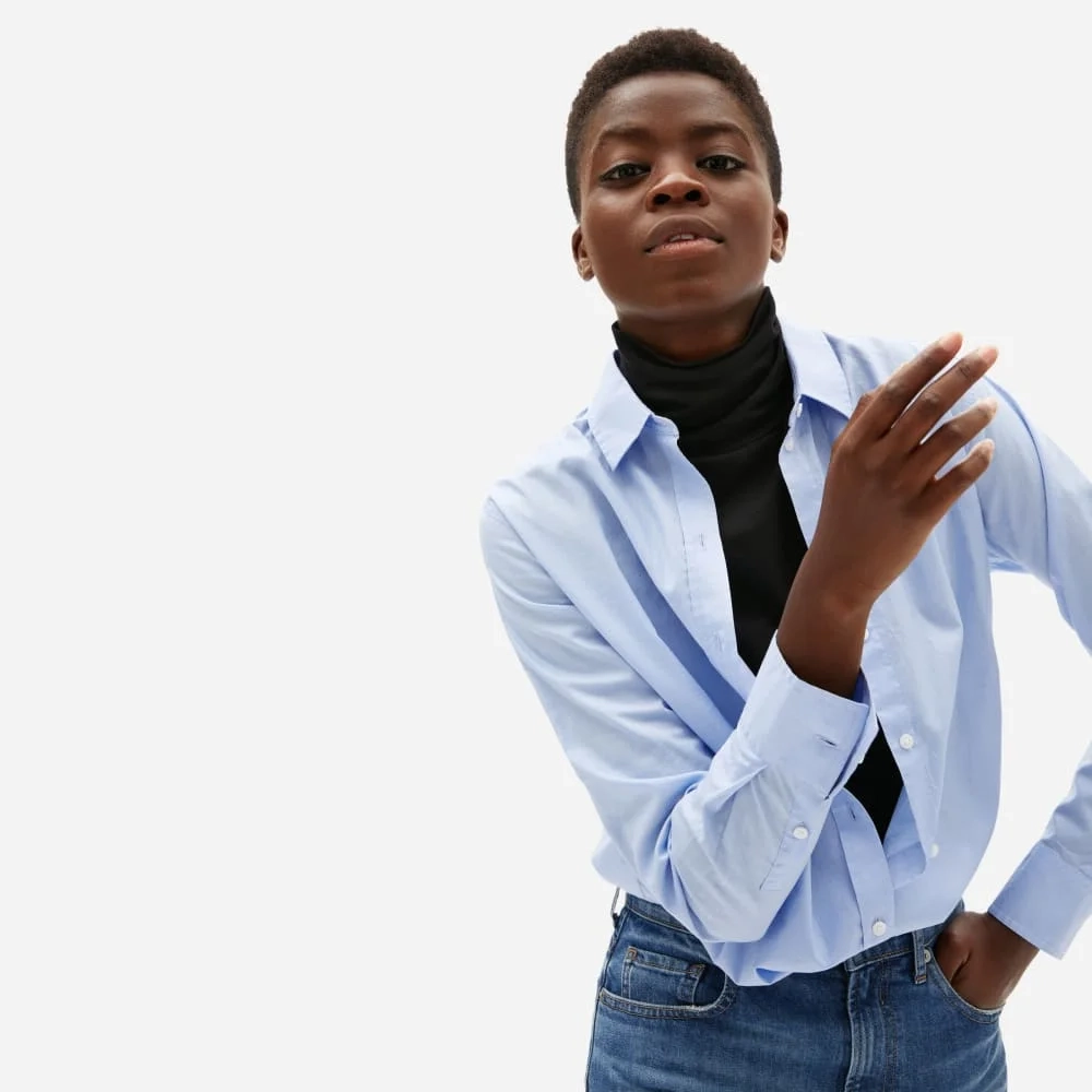The Organic Cotton Turtleneck | Black (2)