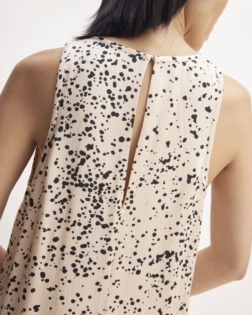 The Satin Racerback Slip Dress | Whisper Pink Moonsplatter (2)