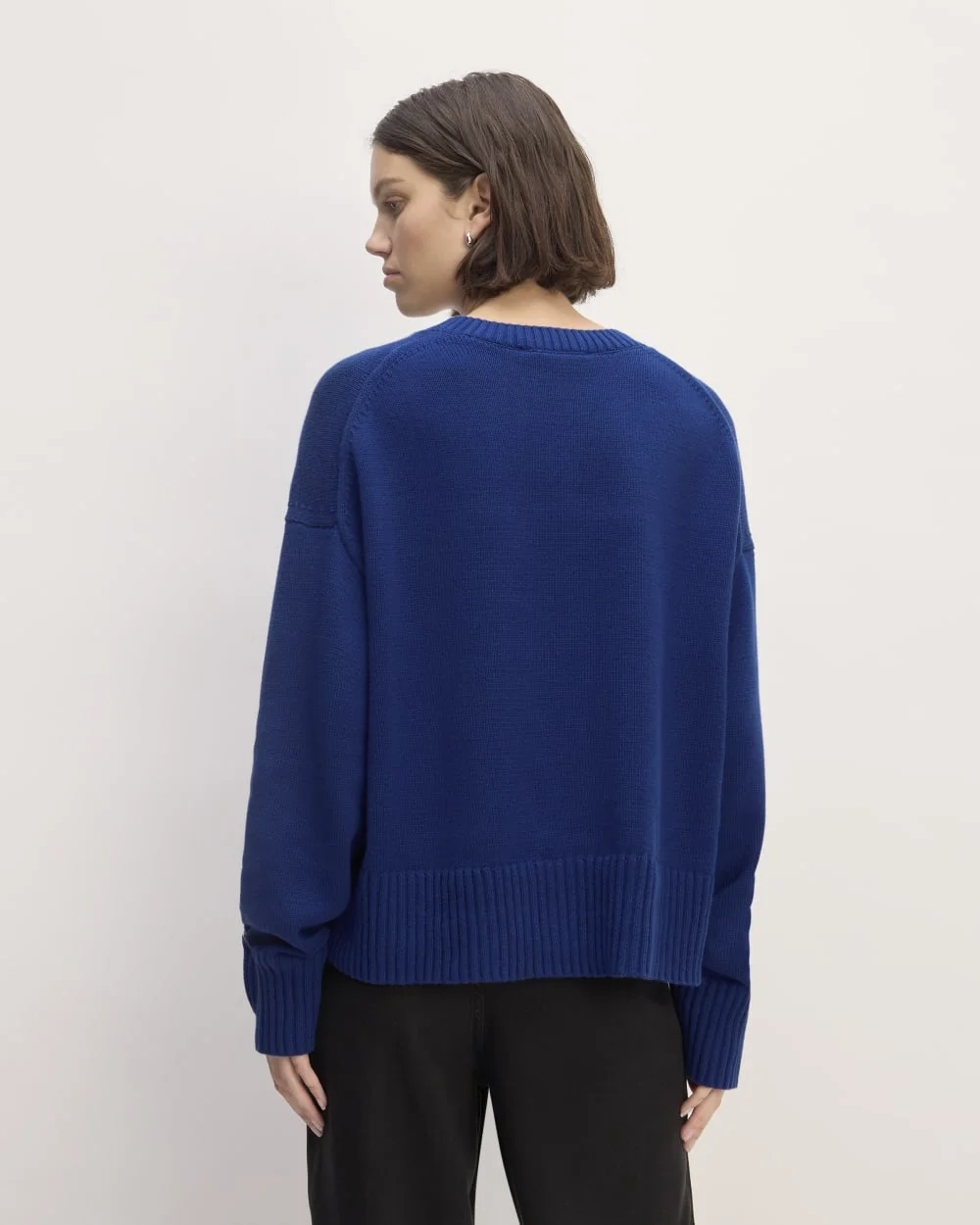 The Boxy Sweater in Everyday Cotton | Bellwether Blue (4)