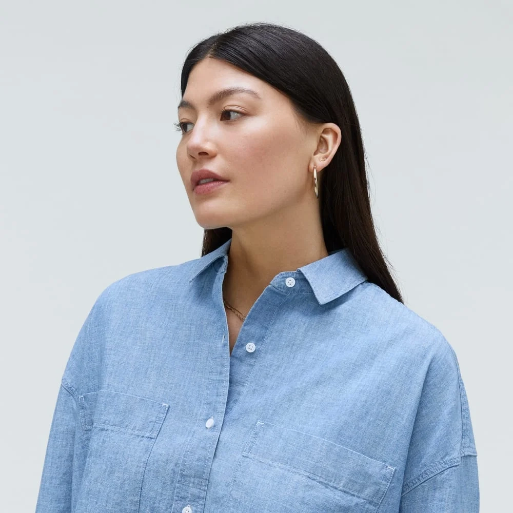 The Boxy Oxford | Mid ReChambray (2)