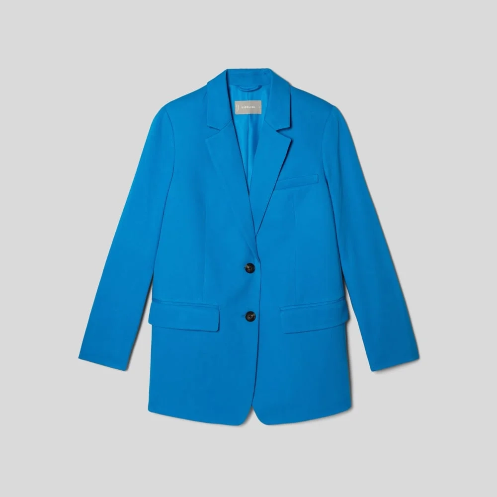 The Oversized Blazer in Buttersmooth | Brilliant Blue (2)