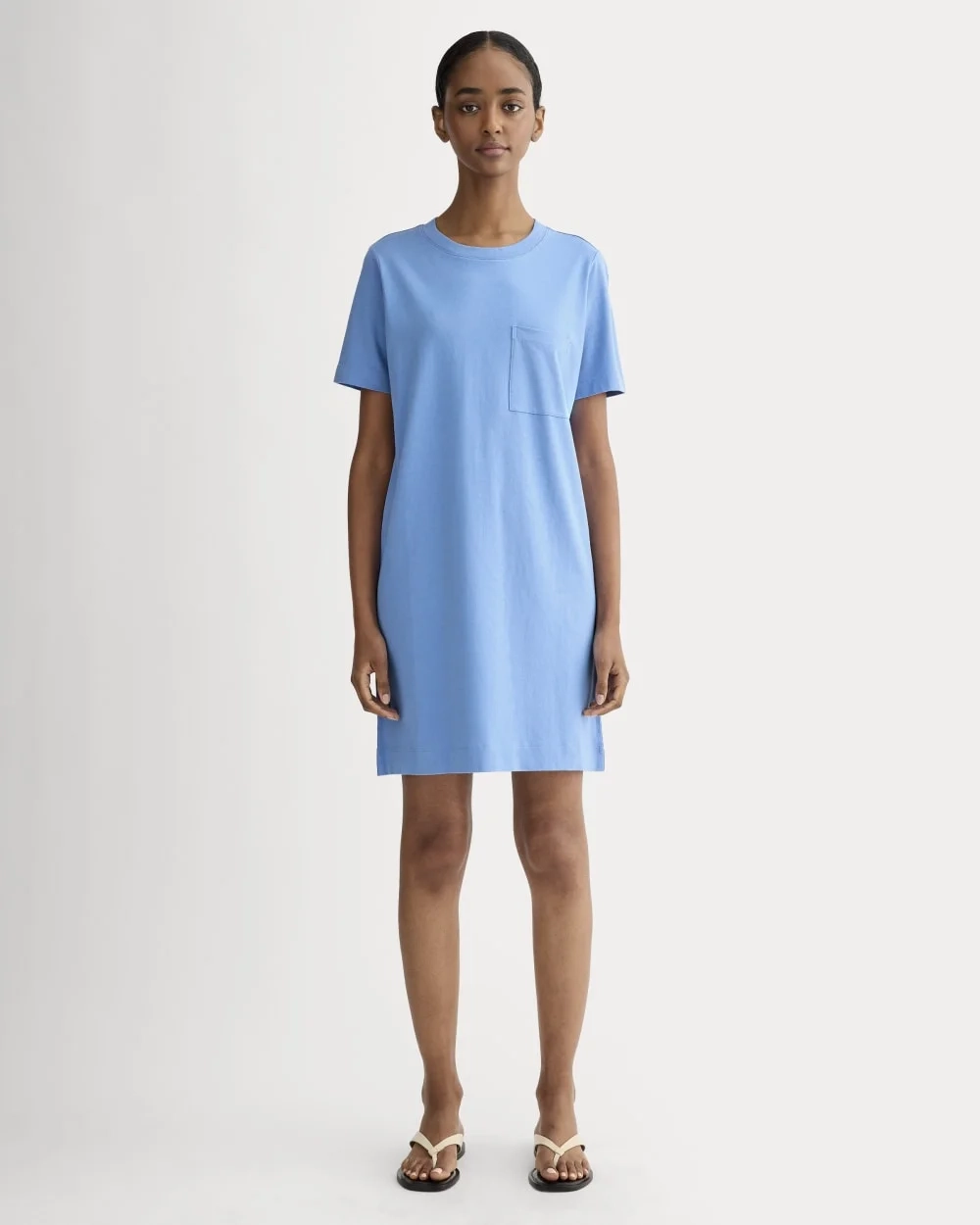 The Organic Cotton Weekend Tee Dress | Blue Opal