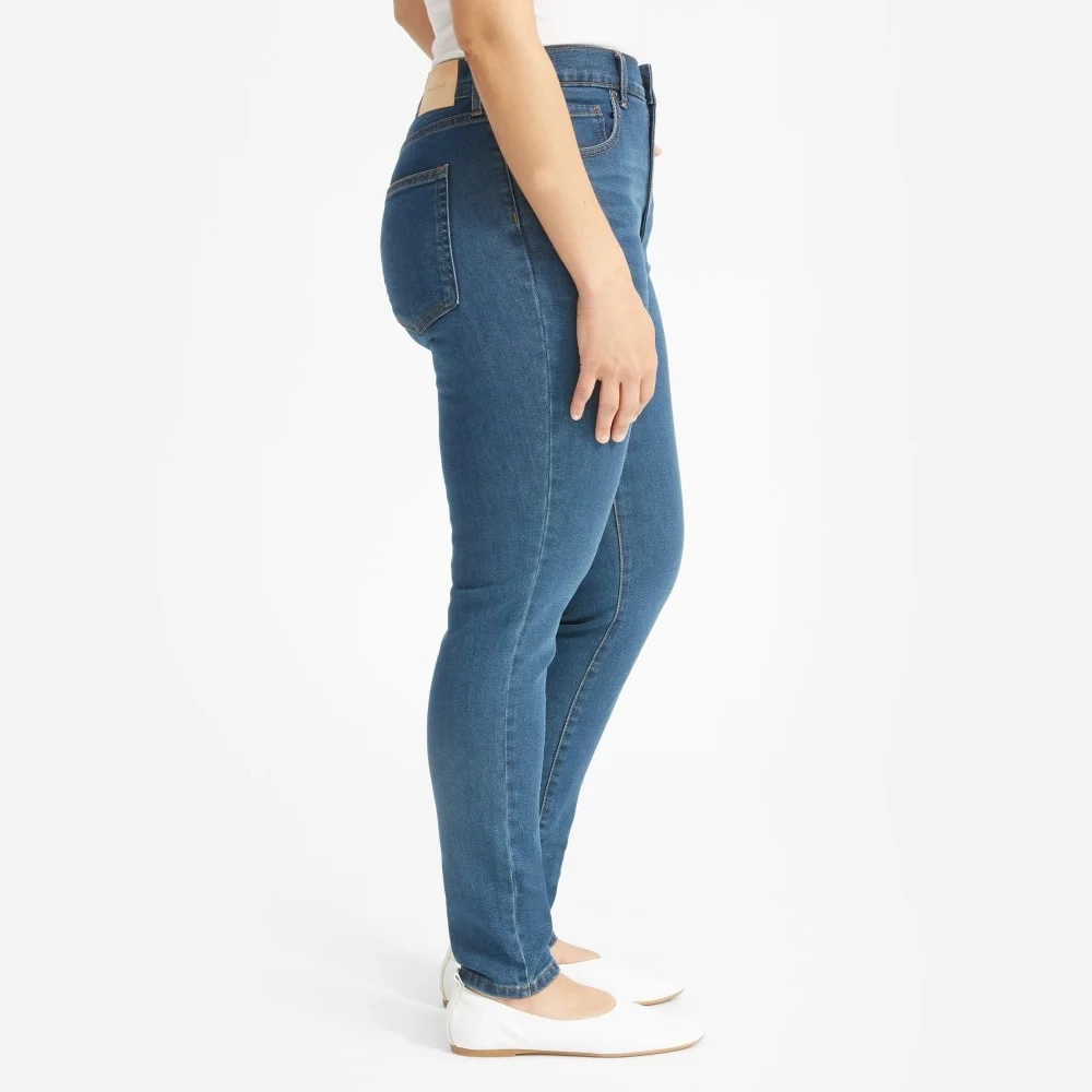 The Authentic Stretch High-Rise Skinny | Mid Blue | 28.5" Inseam (2)