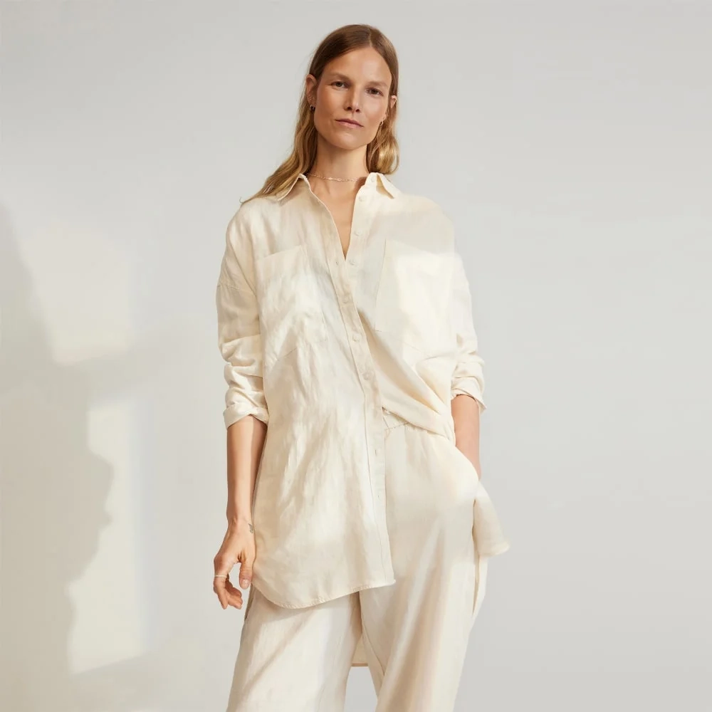 The Way-Long Linen Shirt | Canvas (4)