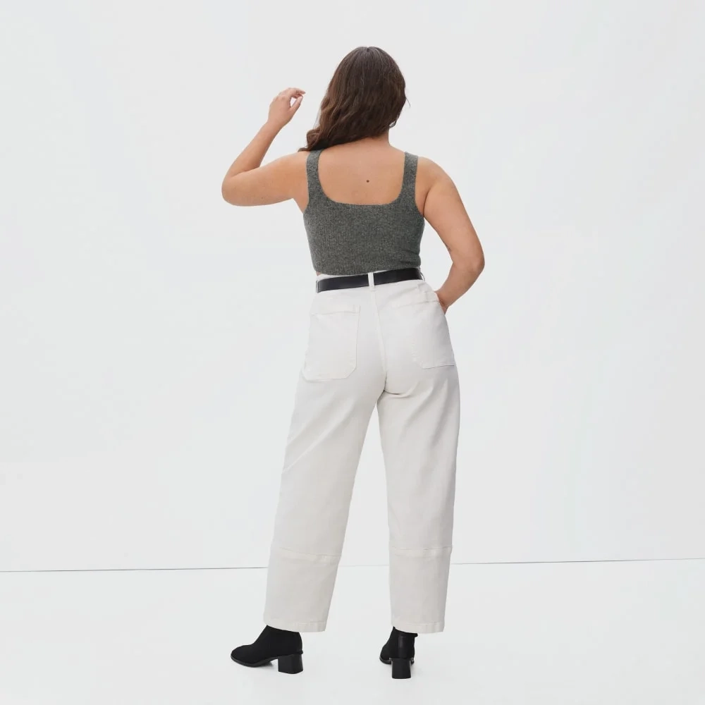 The Cozy-Stretch Tank | Heathered Charcoal (4)