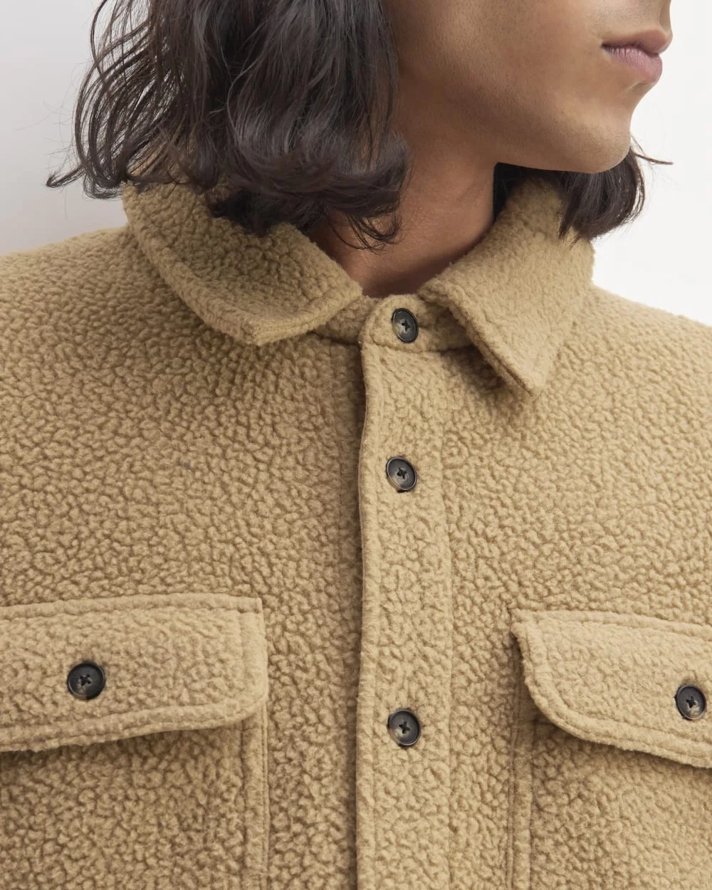 The ReNew Fleece Everyone Overshirt | Tiger's Eye (4)