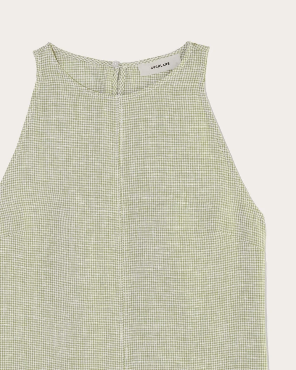 The Linen High-Neck Tank | Elm Gingham (3)