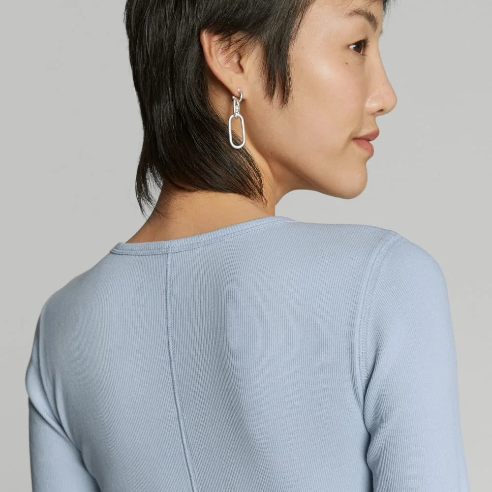 The Pima Micro-Rib Long-Sleeve Crew | Mist (3)