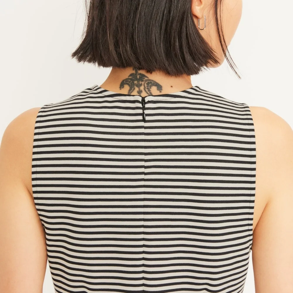 The Dream '90s Shift Dress | Parchment / Black (3)