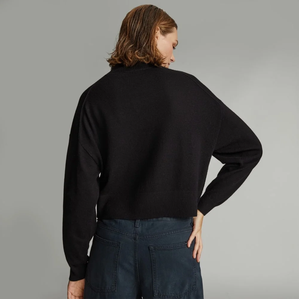 The Luxe Merino Turtleneck | Black (2)
