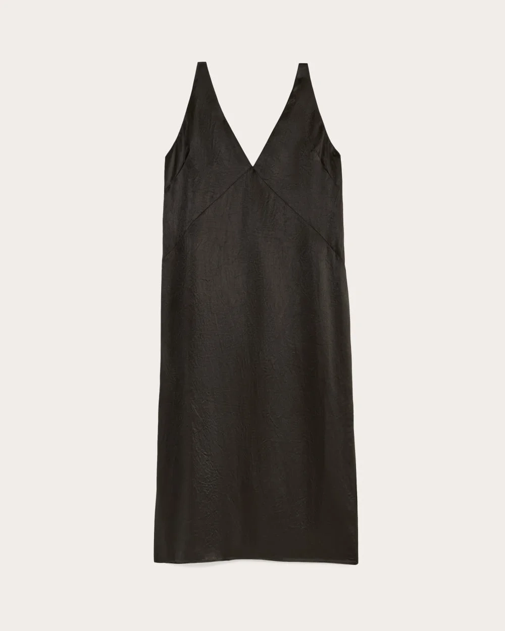 The Satin Slip Dress | Black (3)