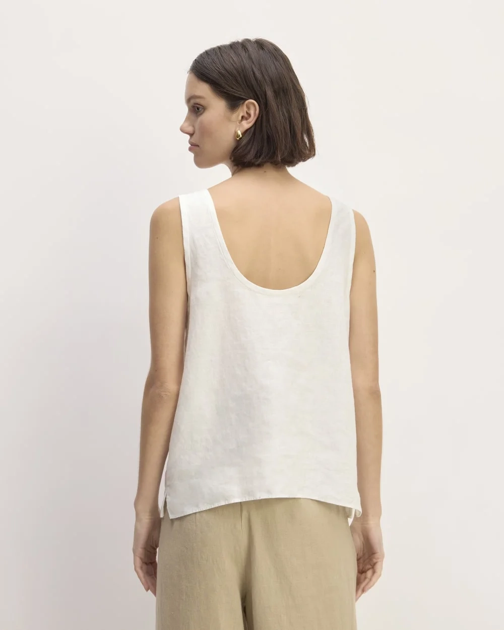 The Scoop Tank in Linen | White (3)