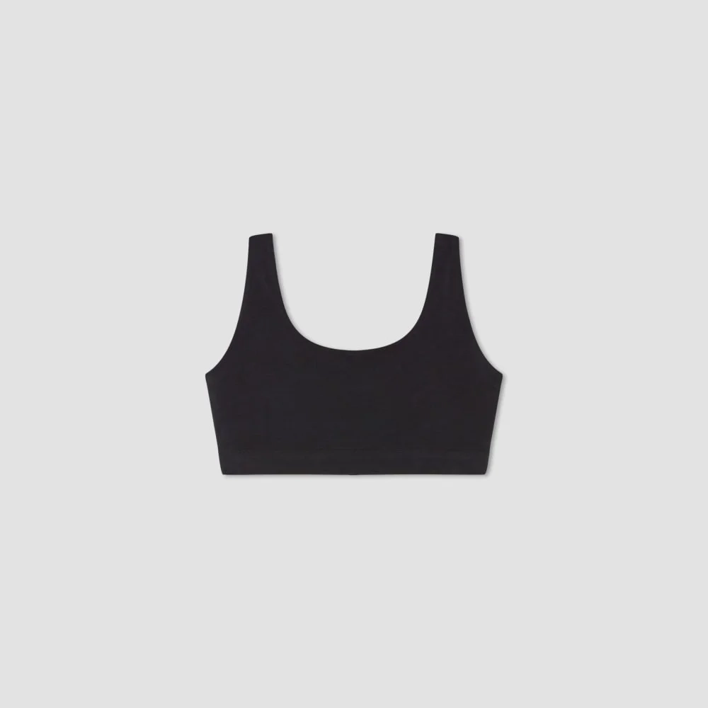 The Cotton Tank Bra | Black (3)