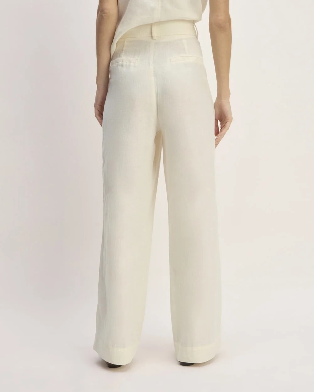 The Linen Way-High® Drape Pant  | Bone (3)
