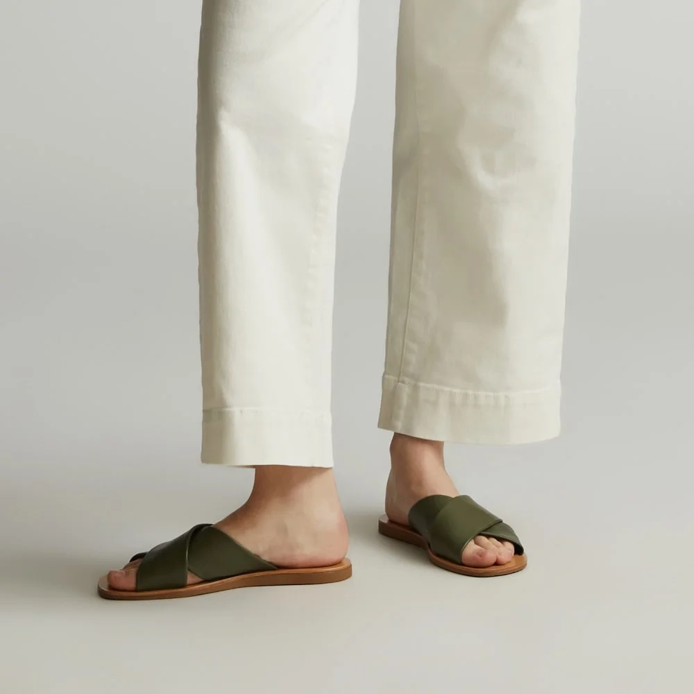 The Day Crossover Sandal |  Olive (3)