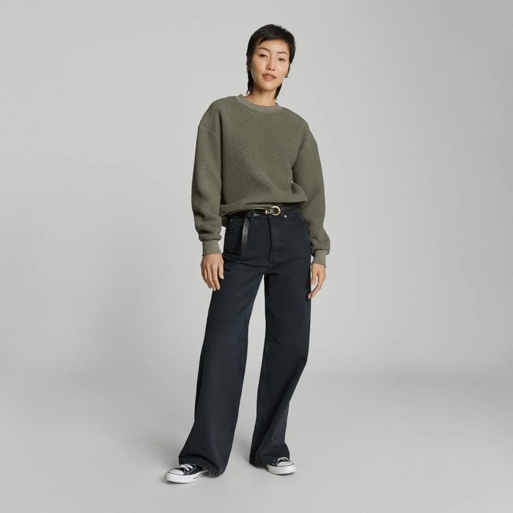 The ReNew Teddy Oversized Crew | Kalamata (3)