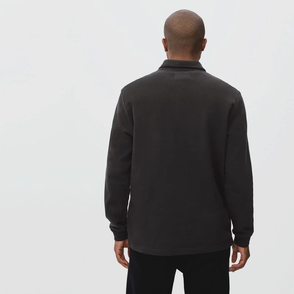 The Track Quarter-Zip Sweatshirt | Black (2)