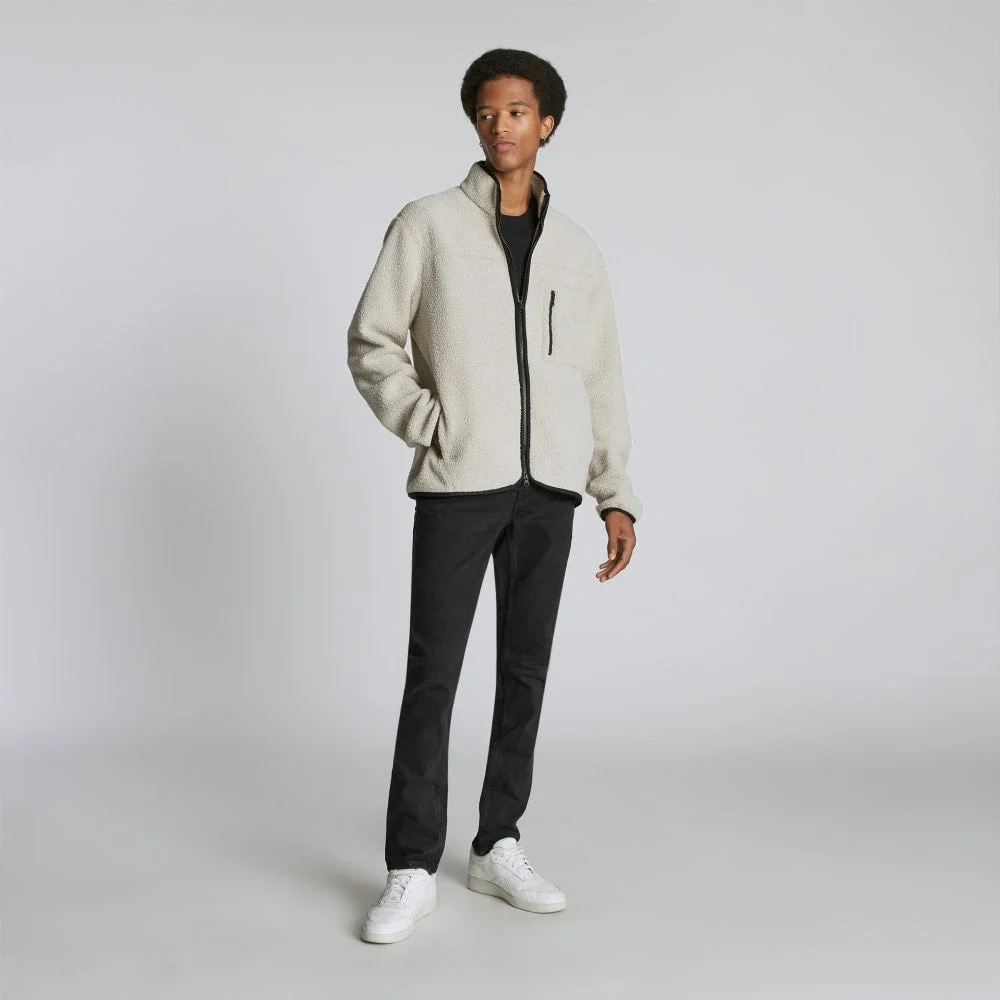 The ReNew Fleece Full Zip | Oat (4)