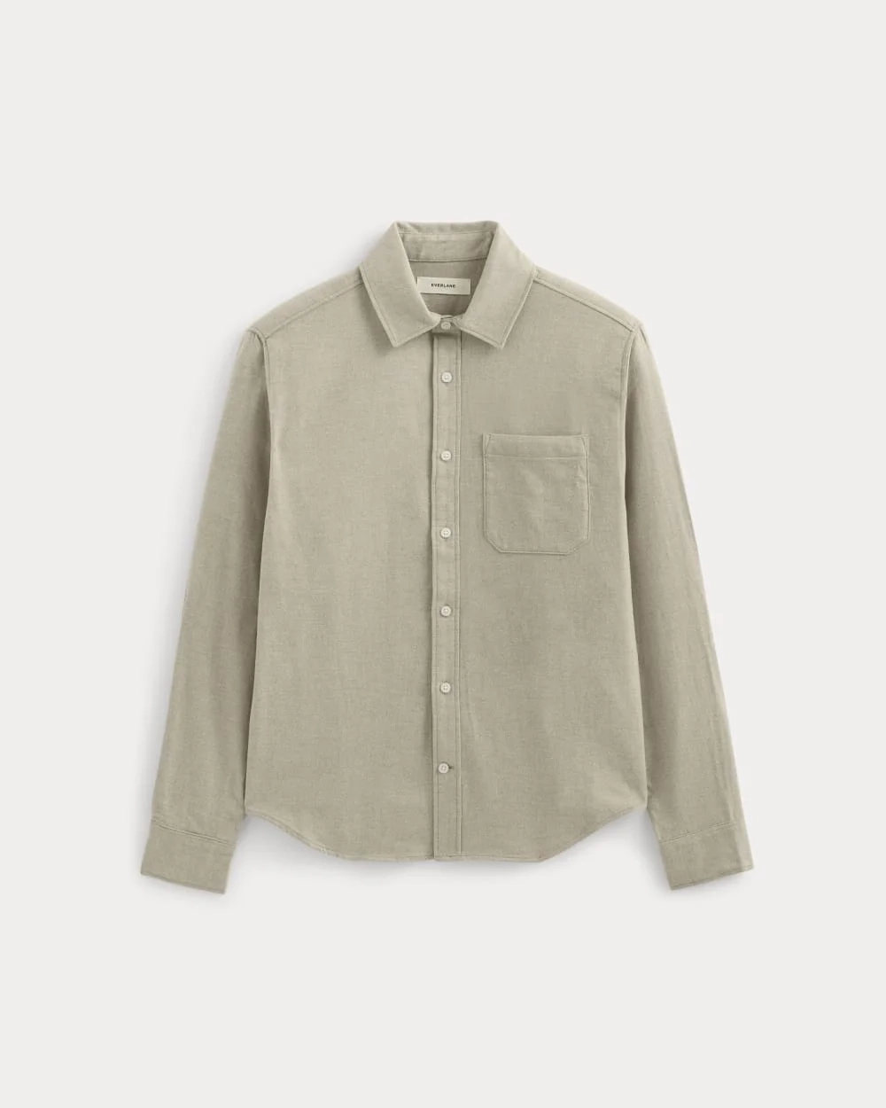 Brushed Flannel Shirt | Heathered Oatmeal (3)
