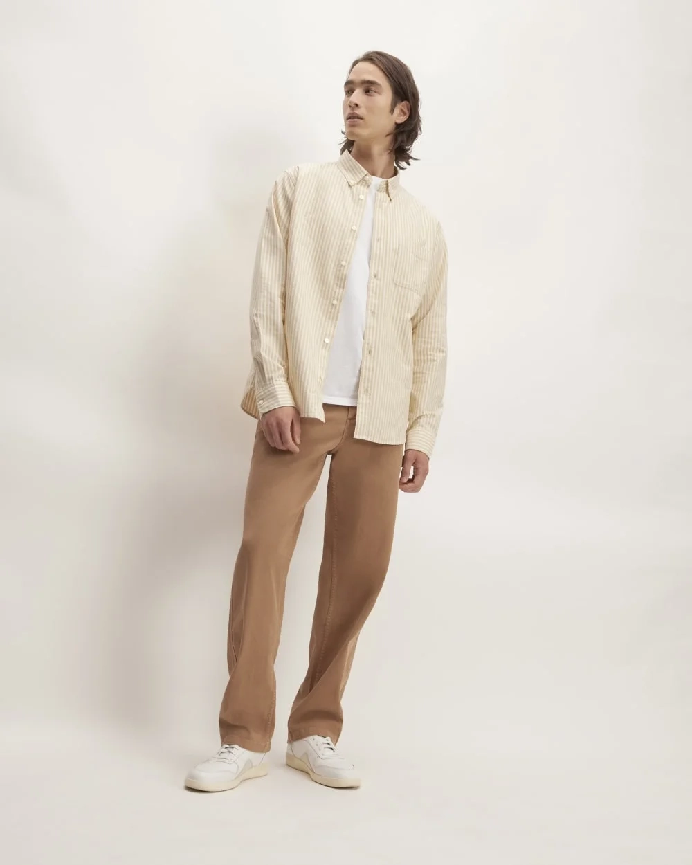 The Classic Oxford Shirt | Bone / Honey | Tall (4)