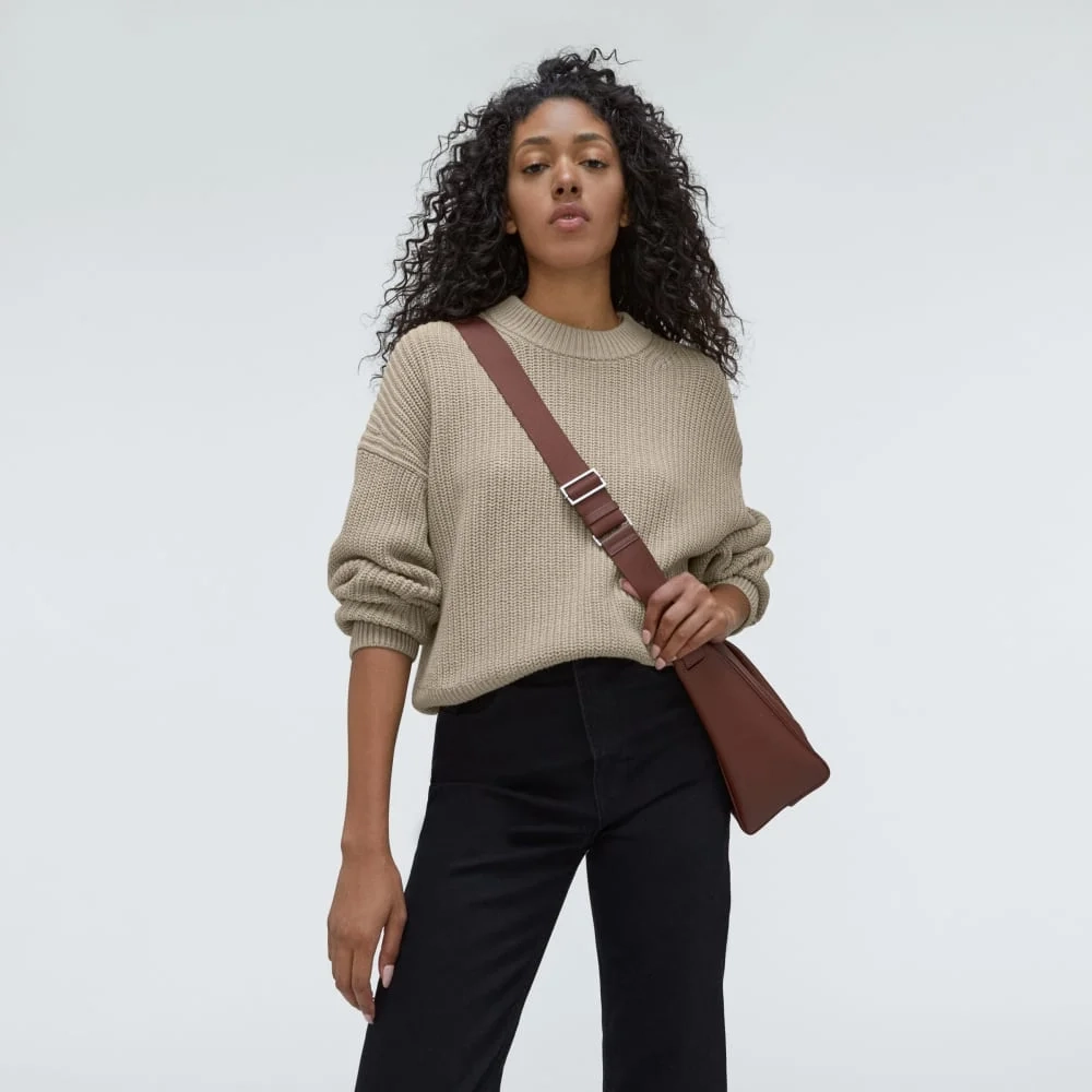 The Texture Cotton Crew | Trench Coat Khaki (3)