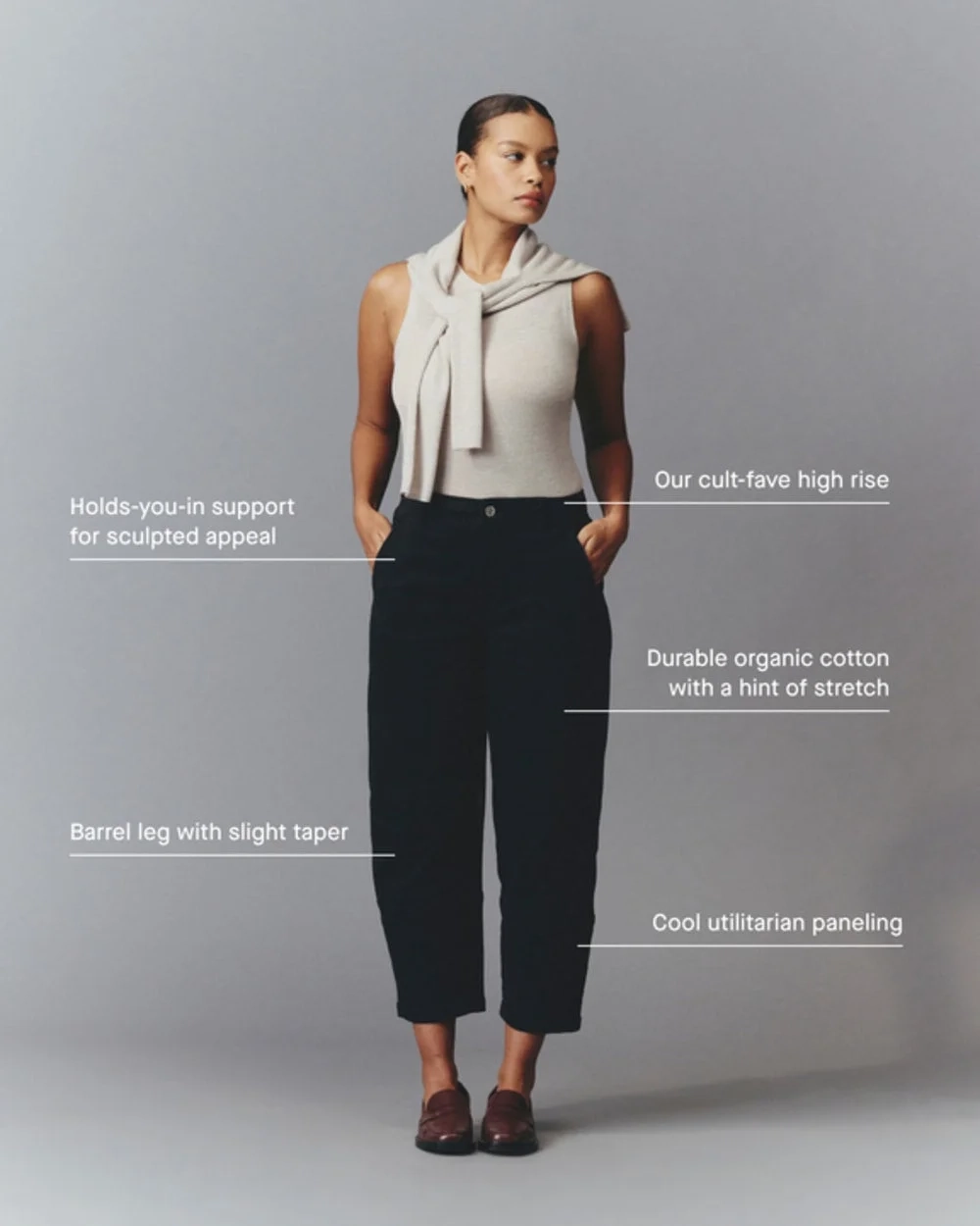 The Utility Barrel Pant | Black | Regular (3)