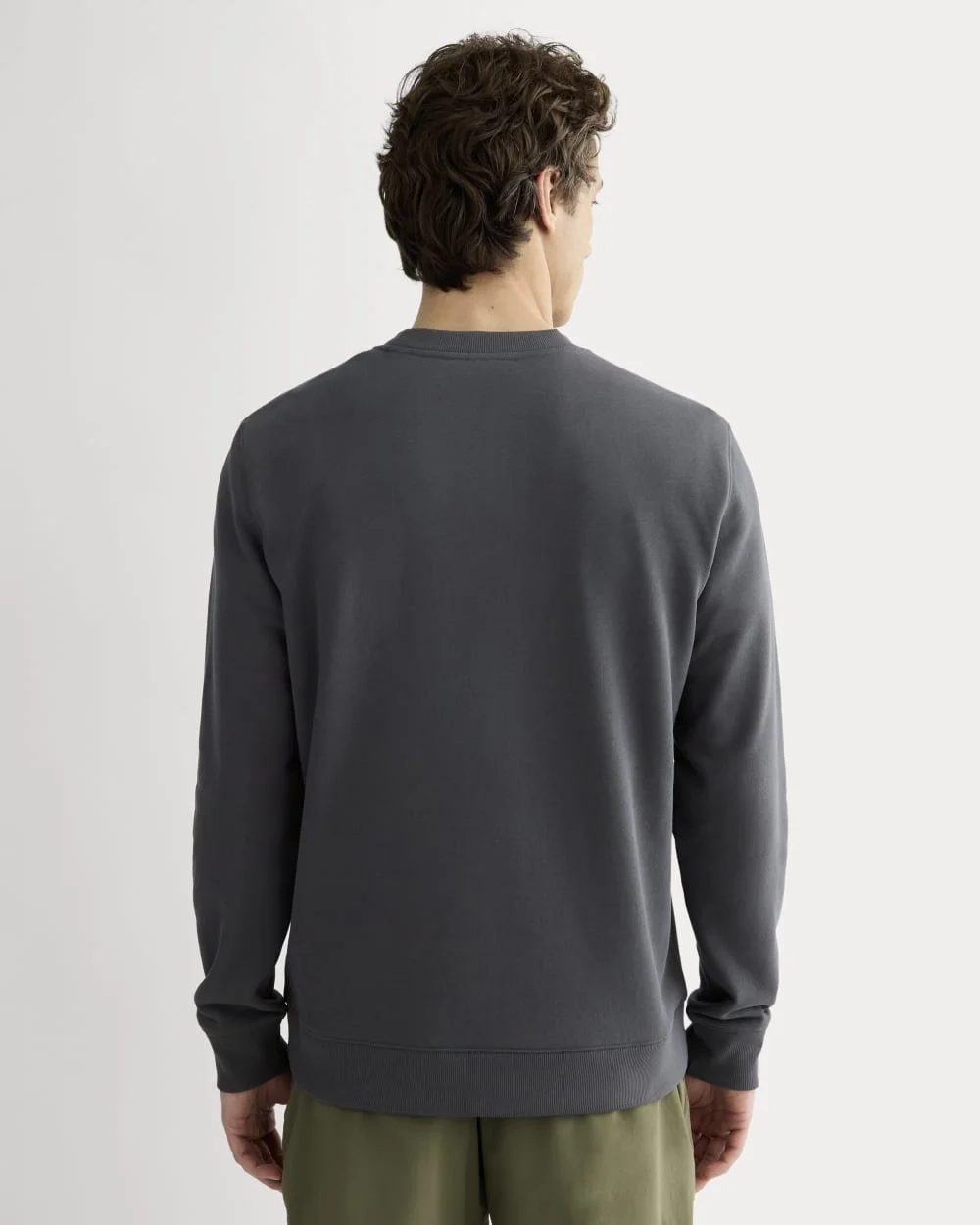 The Everlane x Parks Project French Terry Crew | Forged Iron / Natural (3)